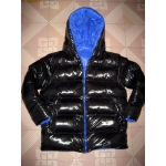 New shiny nylon winter jacket down jacket size L/XL blue